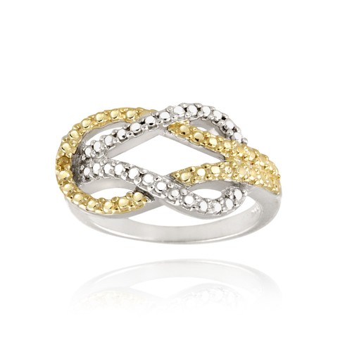 925 argent deux tons diamant - argent,