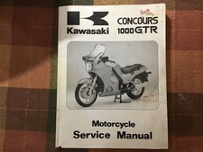 1986 to 1986 factory Kawasaki concourse, 1000 GTR service manual
