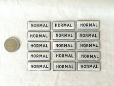 15 SMALL ANTIQUE "NORMAL" SNCF TRAIN RAILWAY ENAMEL PLATES (4)