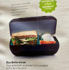 BOITE ENCAS   NOIRE  TUPPERWARE NEUF