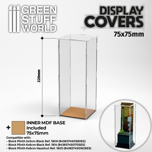 Vitrine ouverte 75x75 - (22cm, de