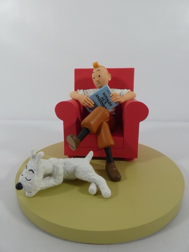 Une statuette tintin et - statuette,