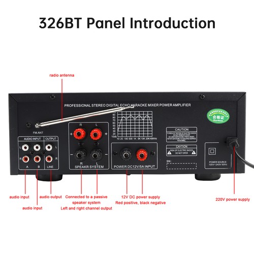 Bluetooth hifi 2500w peak - bluetooth, 5.4