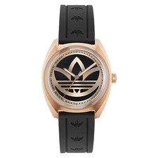 Adidas Édition One – Montre Unisexe Noire Et Or Rose (AOFH23013)
