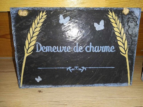 Ardoises naturelle décorées - ardoises,