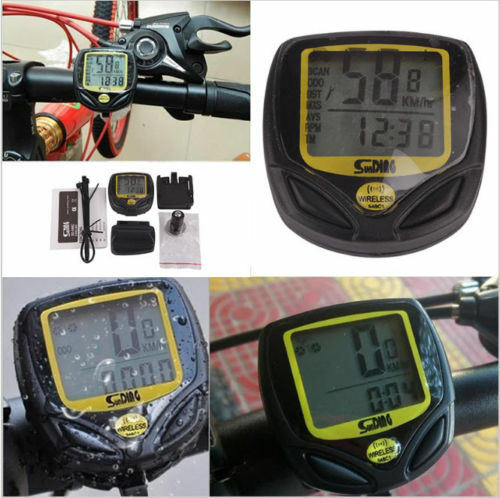 Sans fil lcd vélo ordinateur - sans,