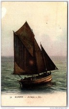 THEMES - BATEAUX - une barque de peche