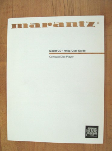 Marantz 17mkii owner s - , owner's