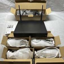 TSEye Compatible WiFi Security Camera System 1080p 4Cam NVR Kit w/ App, Open Box