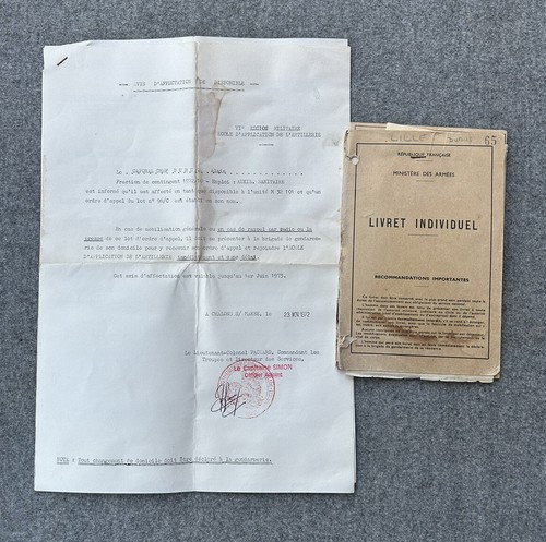Livret militaire caporal - militaire,