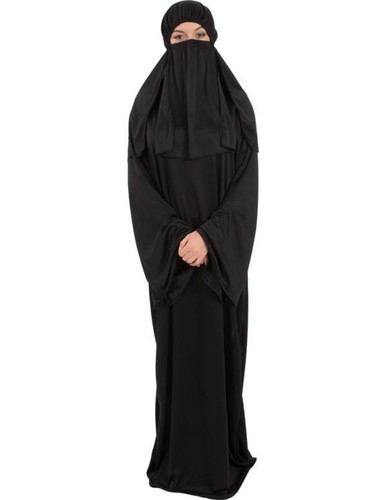 Costume adulte noir - noir, burka