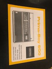 notice transistor "prima-boy 600" grundig , modèle de 1974