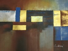 Abstrait Moderne Large Huile