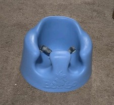 Bumbo Infant Floor Seat Baby Sit Up Chair with Adjustable Harness, Blue