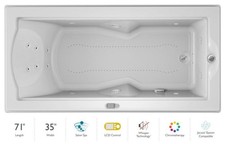 Jacuzzi FUZ7236 CRL 5CW 72" x
