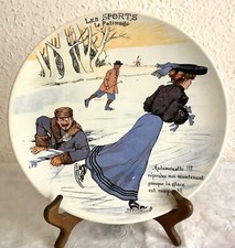 Boch Keramis Talking Plate: Les Sports: Skating