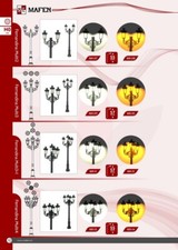 Mafen 881.09 Lampadaire Triple Échelle H0