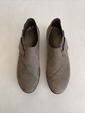 Mephisto Mobils Isalia Hook & Loop Walking Comfort Shoe- Taupe Nubuck 11US