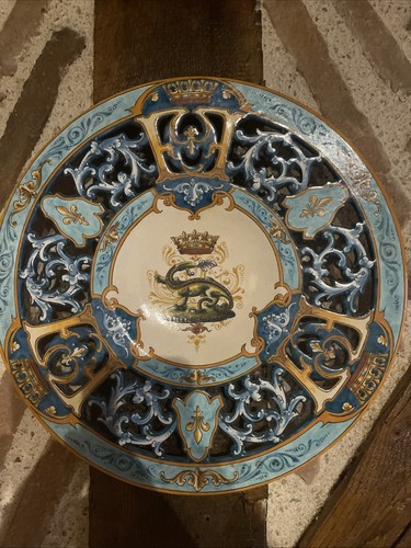 Assiette ajourée faïence - assiette, de