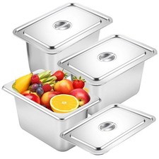 Lot de 3 Bac Inox Alimentaire