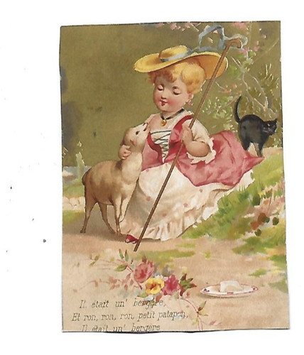 Ancien chromo fond - ancien,