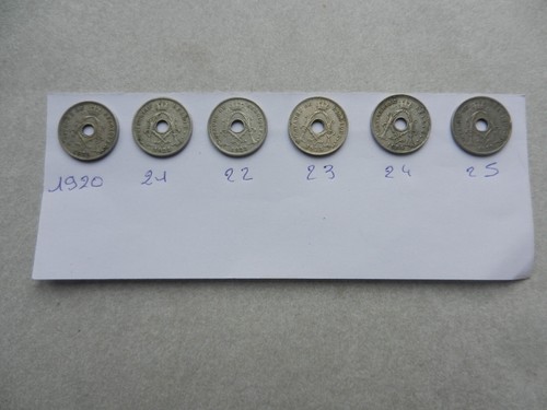 Pièces centimes belges - 6, 5