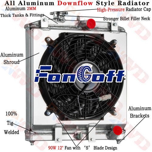 Row radiateur ventilateur - radiateur, +