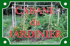 RÉPLIQUE PLAQUE RUE CABANE