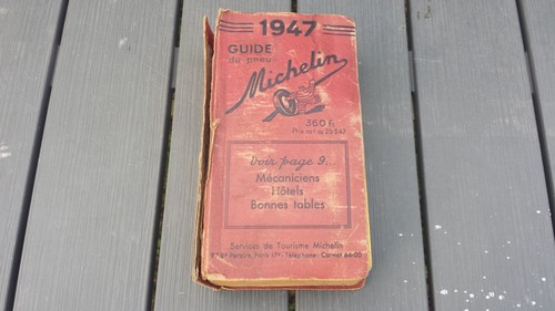 Ancien guide michelin 1947 - guide,