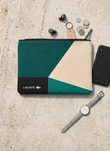 Pochette lacoste homme motifs - lacoste,