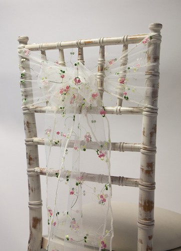 Nœud chaise organza - de,