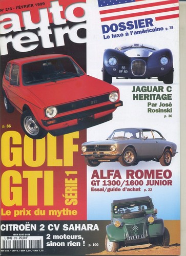 Auto retro 218 1999 - retro, n°218