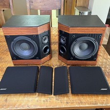 Bose 2001 Direct/Reflecting Speakers Matching Pair Tested Tight Sound Wood Wrap