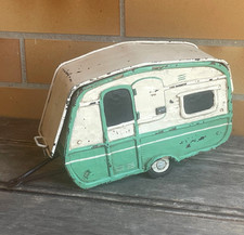 VINTAGE WOODEN TOY HOLIDAY DECORATION - LARGE CARAVAN FORMING STORAGE BOX