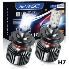 BEVINSEE 2x H7 LED Ampoules de