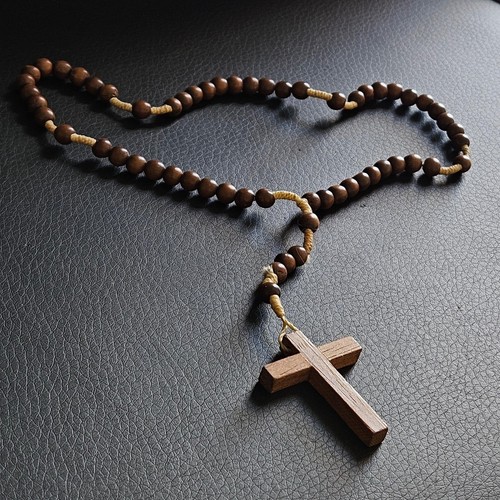 Chapelet crucifix bois - chapelet,