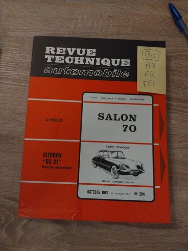 Revue technique citroen 21 - technique, ds