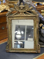 Louis XVI Small Mirror in Gilded Wood, 18th Century Era