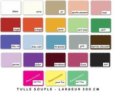 Tulle souple au metre 300 cm