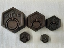 Série de 5 anciens poids