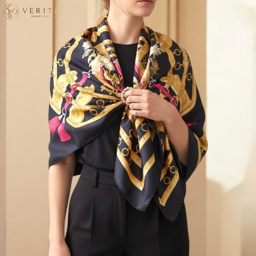 Rare vintage foulard soie - vintage,