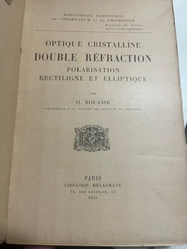 Optique cristalline double - :,
