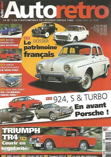 Auto retro 310 patrimoine - auto,