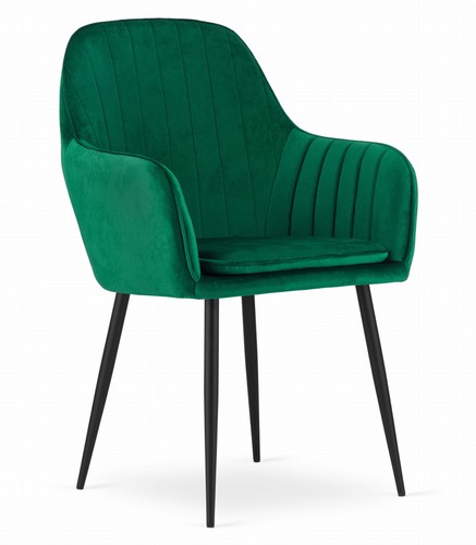 Fauteuil lugo velours vert - fauteuil,