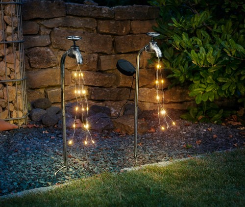 Solaire déco robinet lampe - 2x,