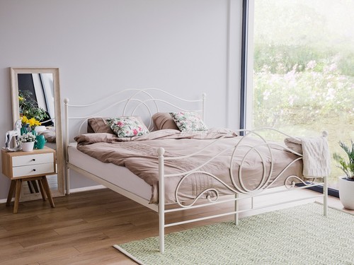 Design métal lit - design, blanc