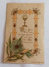 Ancienne image pieuse souvenir