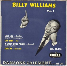BILLY WILLIAMS "CRY BABY" RHYTHM 'N' BLUES EP 1958 CORAL 18110