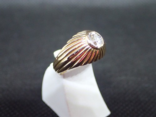 Bague jaune 750 ème de - bague,