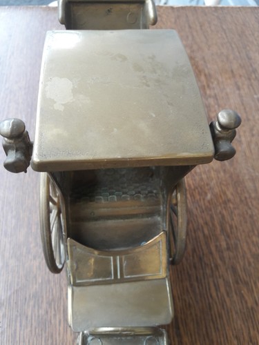 Cheval charette bronze - cheval,
